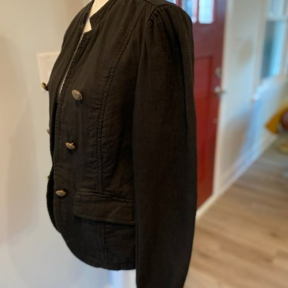 Free People Black Double-Breasted Jacket - Picture 4 of 4